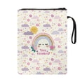 thumbnail image 2 of HELLHERO Cloud and Floral Pattern Zipper Pouch Book Lovers Gifts Easy Carry Book Case with Washable Polyester Book Cover Carrying Case for Women 8.66 x 11.42, 2 of 8