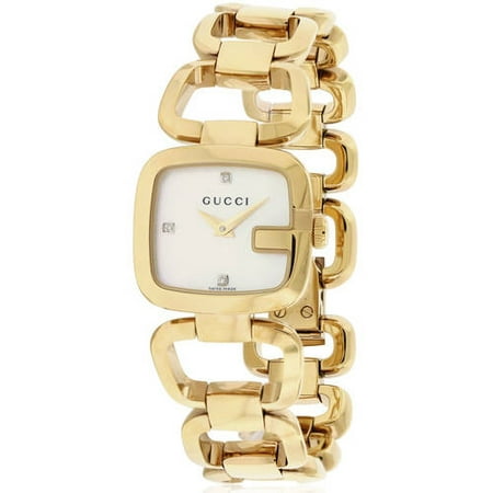 Gucci - G- Gold-Tone Diamond Women's Watch, YA125513 - Walmart.com
