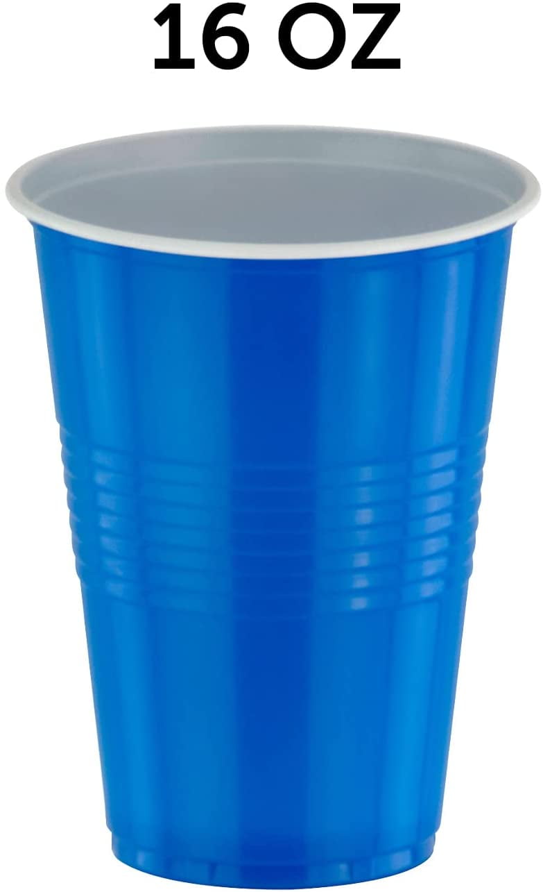  StarMar Red Plastic Cups, [50 Pack] 16 Oz Party Cup Disposable  Cup Big Birthday party Cups : Health & Household