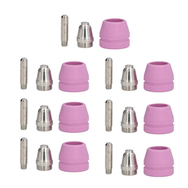 Oubit Consommables Plasma, 21 Pcs/ensemble, Kit de Consommables Torche de Coupe Plasma, Construction Robuste