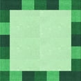 thumbnail image 1 of Ahgly Company Machine Washable Indoor Square Transitional Light Green Area Rugs, 7' Square, 1 of 7