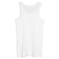 thumbnail image 4 of Men's 3 Pack White Ribbed Tank Tops A-Shirt Tank From American Casual, 4 of 4