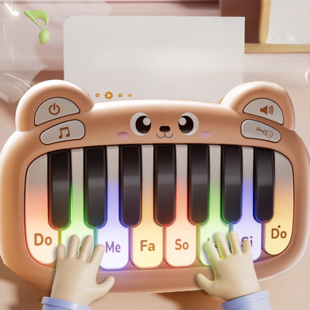 Juguetes de piscina, juguete para bebé, mini teclado musical, teclado electrónico multifuncional, juguete para niños que puede tocar instrumentos musicales para niños, rompecabezas interactivo para pa
