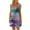 DT-Multicolor, variant on DailyTrove Women's Ombre Print Fit & Flare Dress, Sleeveless, Casual Beach & Weekend Wear, Lightweight Cotton Blend, Contrast Hem