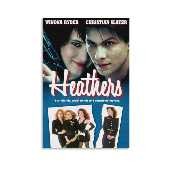 Heathers Movie Poster Home Decor Poster Wall Art Hanging Picture Print Bedroom Decorative Painting Posters Room Aesthetic