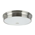 thumbnail image 2 of Aspen Creative 63005L-1 LED Large Flush Mount Ceiling Light Fixture, Contemporary Design in Satin Nickel Finish, Frosted Glass Diffuser, 15" Diameter, 2 of 6