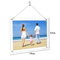 thumbnail image 2 of Coofit Document Frame Hanging Acrylic: Transparent Diploma Frame Frameless Photo Holder, 2 of 10