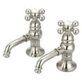 thumbnail image 4 of Water Creation  Vintage Classic Basin Beaks Lavatory Faucet in Chrome Finish Hot and Cold labeled porcelain lever handles, 4 of 5