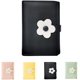 thumbnail image 1 of Linda cartera pequeña para niñas y mujeres, billetera con tres pliegues, bolsillo para dinero en efectivo, flores, tarjetero con estampado de cuero PU, (negro) WD.WDQZL Hogar, 1 of 6
