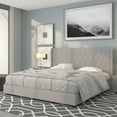 thumbnail image 2 of Flash Furniture Riverdale King Size Tufted Upholstered Platform Bed in Light Gray Fabric, 2 of 9