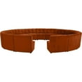 thumbnail image 1 of Meridian Furniture Sectionnel Modulaire 15 Pcs en Velours Cognac Limitless, 1 of 7