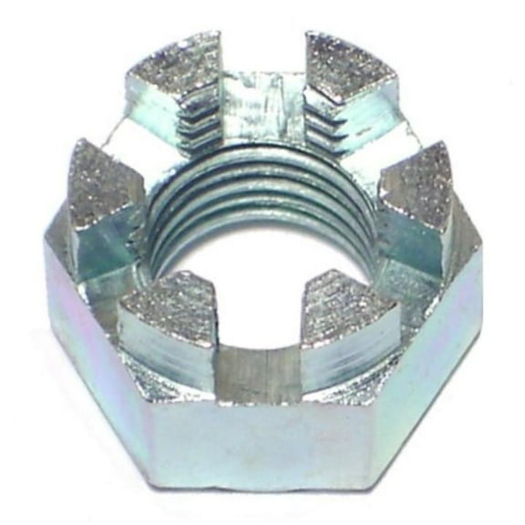 3/8"-24 Zinc Plated Steel Fine Thread Castle Hex Nuts CSTLNS-066 (12 pcs.)