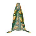 thumbnail image 7 of Honeii Pizza Print Poncho Cape, Cloak Coat, Snuggly Hooded Wearable Blanket, Hooded Cape For Teenagers,Halloween Costumes-Large, 7 of 7
