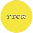 thumbnail image 2 of VWAQ 20 Polka Dot Wall Decals 3 Inch Peel & Stick Circles Dots Colors Kids Room VWAQ-555 (Yellow), 2 of 2