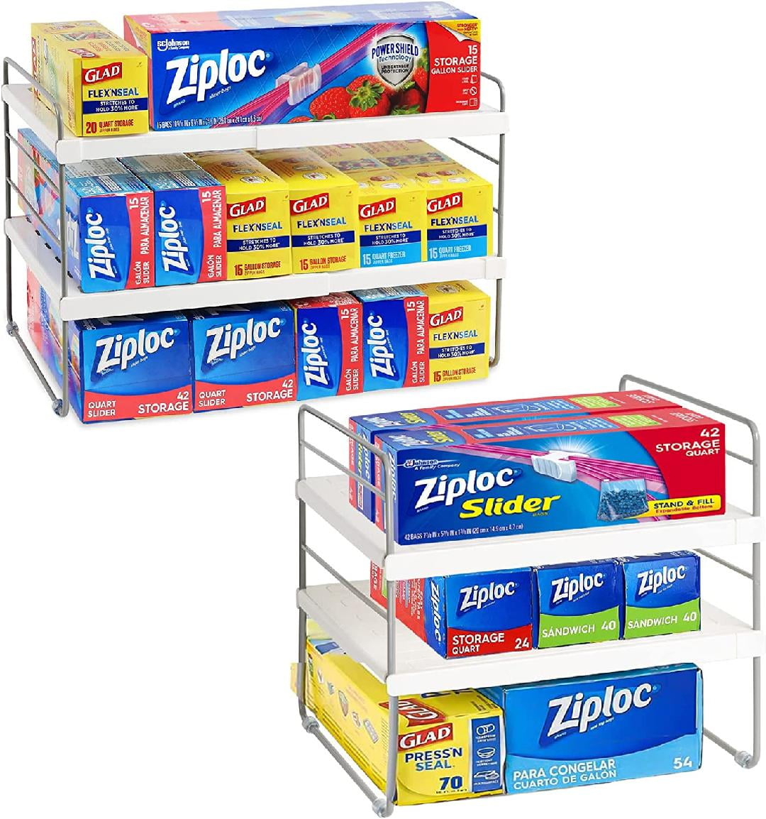 Pantry Organization And Storage, Expandable Foil And Plastic Wrap