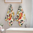 thumbnail image 2 of Yayeee Hand Towels for Bathroom Set of 2 Quick Dry Super Absorbent Soft Hand Shower Towels, 28" x 14", Beige Floral, 2 of 8