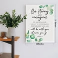 thumbnail image 4 of Bible Verse Joshua 1:9 Be Strong and Courageous Canvas Poster Inspirational Scripture Print Painting for Christian Home Office Wall Art Decoration 11.5 x 15 inch (Framed), 4 of 5