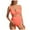 Red, variant on Maternity Ribbed Two-Piece Swimsuit Front Knot Crop Top Bikini High Waisted Pregnancy Bathing Suit(Black,M)