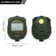thumbnail image 2 of Cronómetro deportivo Uxcell con memoria de 100 vueltas, temporizador de 0.01 segundos, reloj despertador para entrenadores, color verde, 2 of 7