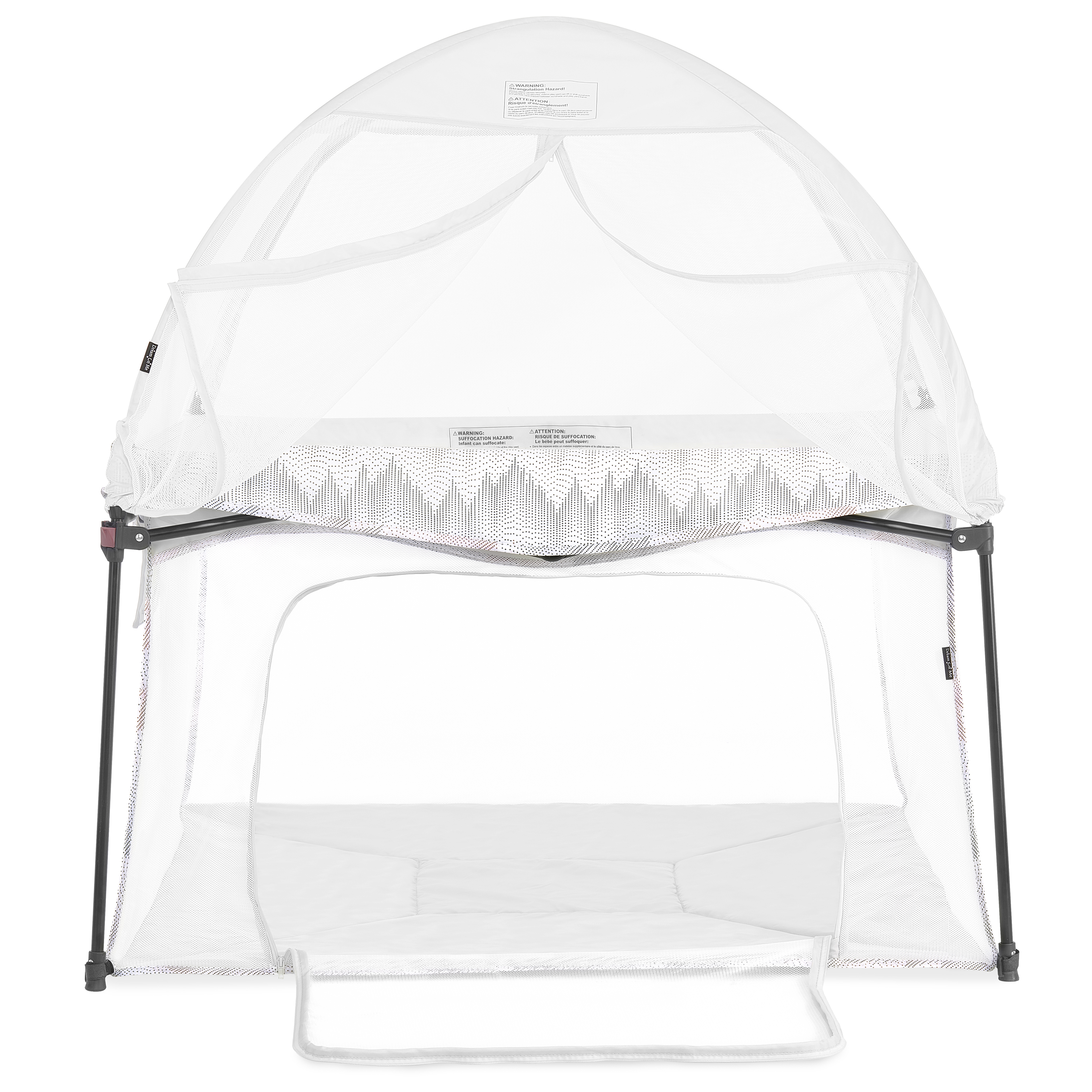 Dream on Me Canopy for Ziggy Playpen, Dove White, Unisex