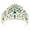 GOLD green, variant on Aellinatey Elegant Bridal Tiaras Crownpiece With Sparkling Rhinestones For Wedding Party