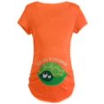 thumbnail image 1 of CafePress - December Due Date Belly Print Turtle Maternity Dar - Maternity Dark T-Shirt, 1 of 1