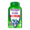 vitafusion Extra Strength Gummy Biotin Vitamins, Blueberry Flavored, 100 Count