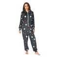 thumbnail image 2 of FORMRS Onesies Pajama for Adults Unisex Hoodie Winter Jumpsuit One Piece Sleepwear, Sizes S-2XL, Blue Stars Pattern, 2 of 7