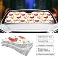 thumbnail image 3 of Kdxio Colorful Flower Chickens Print Front Windshield Sun Shade,Folding Auto Sunshade for Car Truck SUV-Medium, 3 of 5