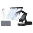 thumbnail image 2 of Phone Screen Magnifier, Clear Bright Image Phone Stand Magnifier Reduce Visual Fatigue  for Videos, 2 of 7