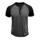 thumbnail image 4 of pstuiky camiseta de hombre, Blusa informal de manga corta con cuello vuelto y media cremallera para hombre camisas casuales para hombre l, 4 of 7