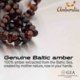 thumbnail image 2 of 11-inch Amberalia Amber Infant necklace, imported from Lithuania. Certified Baltic Sea amber with gift box, customized message, and engraved storage linen bag included., 2 of 5