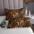 thumbnail image 3 of Erosebridal Cheetah Coverlet Set King,Leopard Print Bedding Set,Wildlife Bedroom Decor,Breathable,3pcs, 3 of 5
