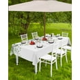 thumbnail image 4 of Fsddascl Eucalyptus Leaves Outdoor Tablecloth - 60x102 Inch Rectangle Dining Table Cover, Summer Vintage Rustic Botanical Waterproof Outdoor Table Cloth with Umbrella Hole & Zipper for Picnic/Patio, 4 of 7
