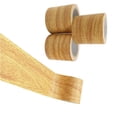 thumbnail image 1 of Rollo de cinta adhesiva para reparación de grano de madera realista, línea de rodapié para renovación de muebles, 1 Uds. (W: 8 cm * largo: 4,57 millones) de oro, 1 of 3