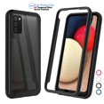 thumbnail image 1 of Galaxy A02S Case, Phone Case for 2021 Samsung Galaxy A02S, Njjex Full-Body Rugged Transparent Clear Back Bumper Case Cover for Samsung Galaxy A02S 6.5" 2021, Not A20S 6.4" -Black, 1 of 10