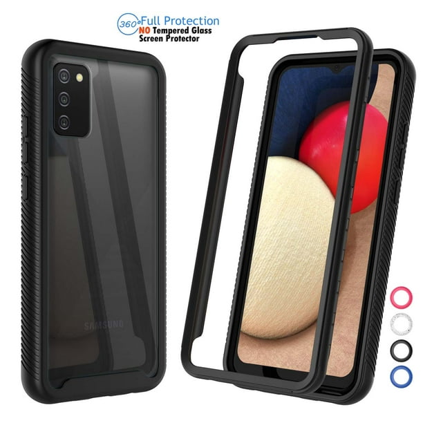 Galaxy A02s Case Phone Case For 21 Samsung Galaxy A02s Njjex Full Body Rugged Transparent Clear Back Bumper Case Cover For Samsung Galaxy A02s 6 5 21 Not 0s 6 4 Black Walmart Com