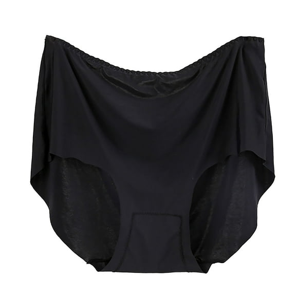 Womens Underwear High Waisted Comfortable Breathable Plus Size Full Coverage Solid Color Loose Cotton Material Casual Panties