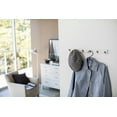 thumbnail image 3 of Yamazaki Home Wall-Mounted Coat Rack, White, Steel + Wood, Supports 13.2 pounds, 3 of 6