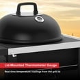thumbnail image 2 of Nexgrill 22" Charcoal Grill with Table Cart and Side Table, 358 SQ In Grate, Adjustable Air Vents, Integrated Temperature Gauge, Mobile Cart Barbecue Grill for Camping, Picnics, and More - 810-0026HC, 2 of 8