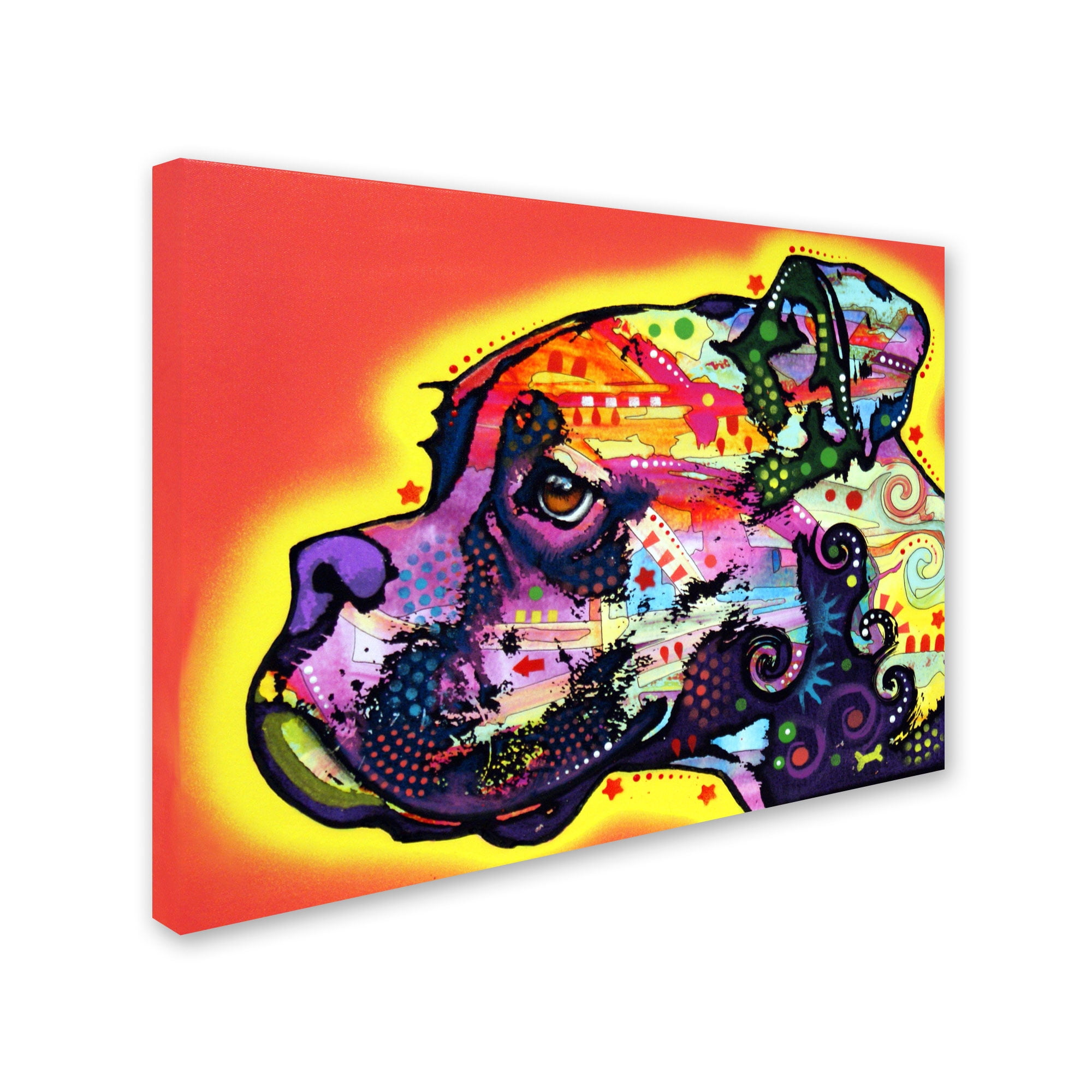 Trademark Fine Art "Profile Boxer" Canvas Art by Dean Russo
