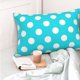 thumbnail image 4 of Balery Aqua And White Polka Dot Funda de Cojín Estampada, Regalos para Mujeres, Regalos de Amor para Ella, Regalos para Novia o Esposa, Funda de Almohada-14"x20", 4 of 6