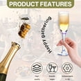 thumbnail image 5 of ACDANC 4Pcs Champagne Flutes Plastic Blue 5 oz Party Cups Plastic Tumblers for Parties, 5 of 7