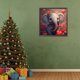 thumbnail image 4 of Pintura de diamante 5D DIY Kit de elefante de taladro redondo completo decoración del hogar 30x30cm, 4 of 9