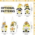 thumbnail image 5 of Esaierr Bees Holiday Wood Artifact Pendant Pastoral Gnome Style Printed Door Hanging Wall Hanging Beehive Ornaments, 5 of 5