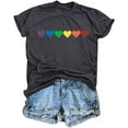 thumbnail image 6 of MOUSYA Gay Pride Shirts Women Rainbow Graphic Tee Love Wins T Shirt LGBT Equality Shirts Casual Summer Short Sleeve Tops, 6 of 13