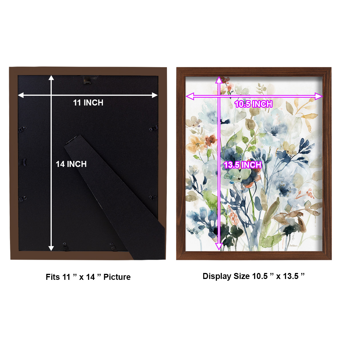 Holland Spring Mix -Framed Print w/glass-Chestnut