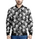 thumbnail image 2 of Chaqueta de fútbol con cremallera de moda para hombres y niños, sudadera con capucha de fútbol con estampado 3D, chaquetas de calle de gran tamaño geniales para deportes, abrigos, 2 of 4