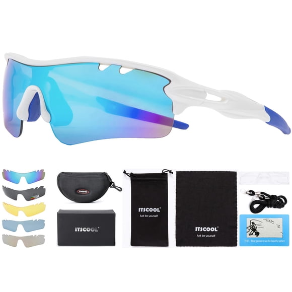 Gafas Deportivas Polarizadas ITSCOOL con 5 Lentes para Hombre y Mujer
