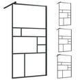 thumbnail image 2 of vidaXL Walk-in Shower Enclosure Bathroom Wall Panel Shower Screen ESG Glass, 2 of 17
